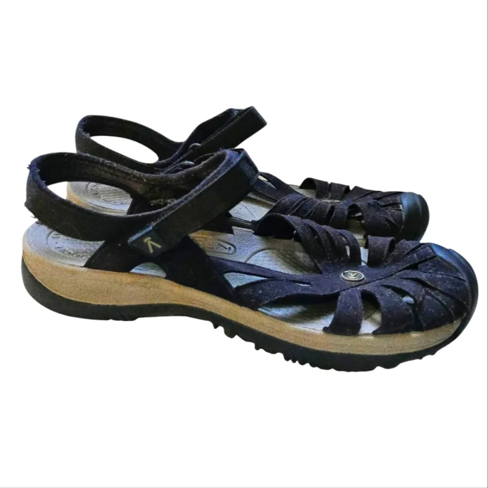 Keen Womens Black Suede Active Sandals. - Picture 2 of 7